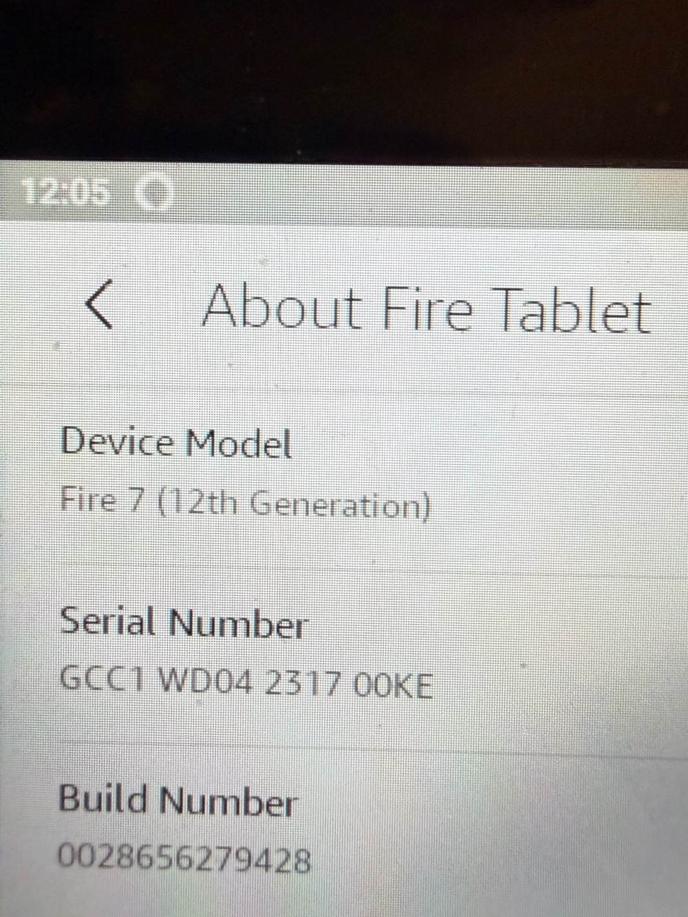 Amazon Black Fire 7  12 Generation , excellent condition - Picture 5 of 8